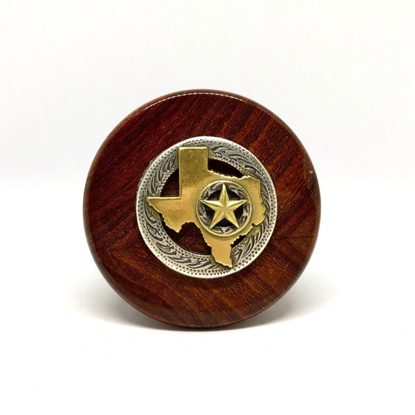 Cigar Cutters by Jim TwoTone Metallic Gold State of Texas Wine Stopper